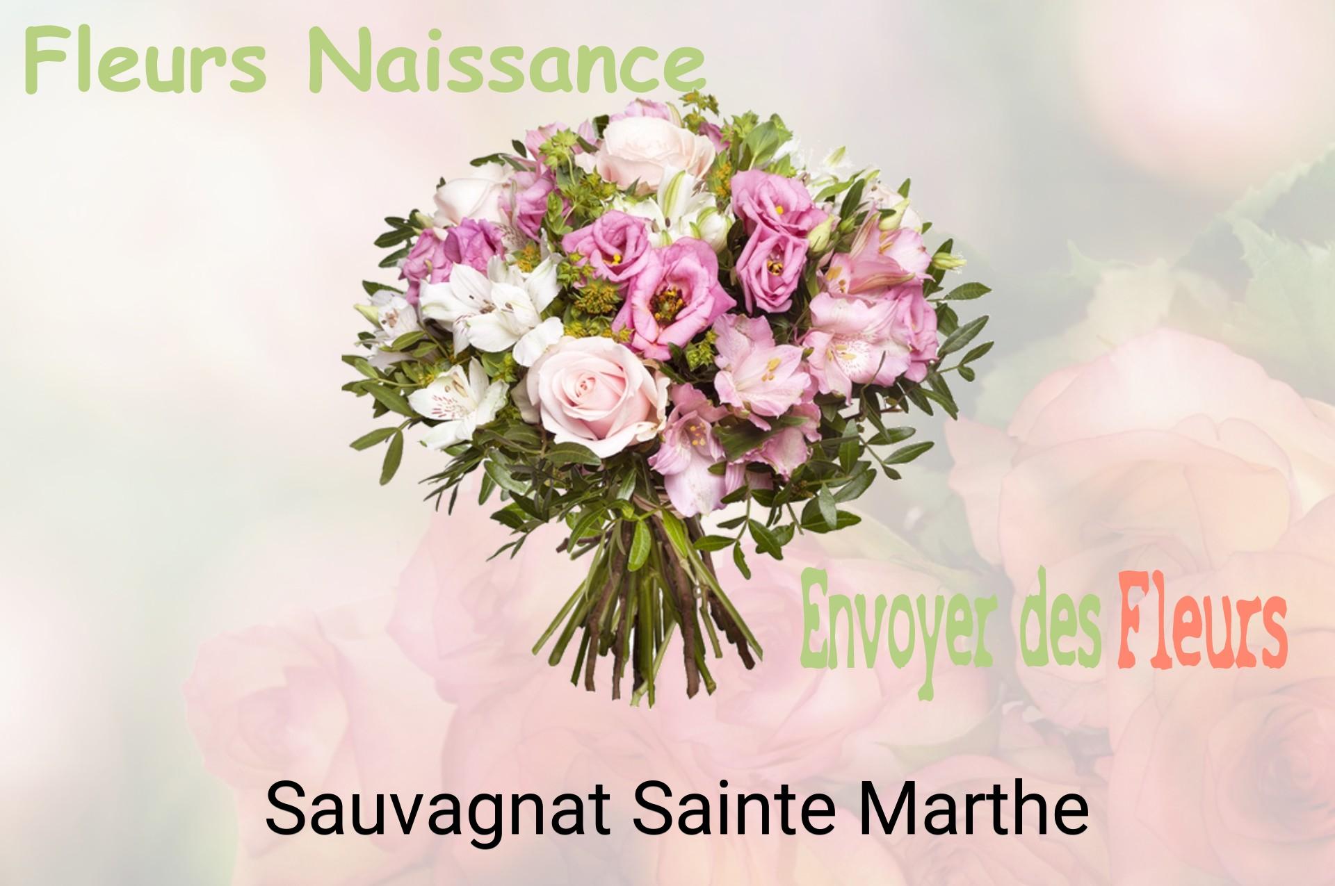 Bouquet de fleurs de naissance livré à Sauvagnat-Sainte-Marthe